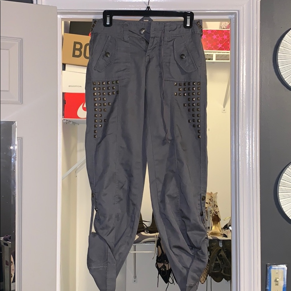 Studded cargo pants